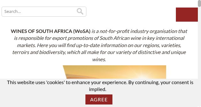 Screenshot of wosa.co.za