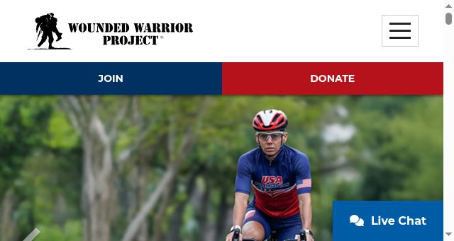 Screenshot of woundedwarriorproject.org