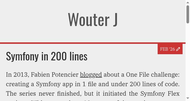 Screenshot of wouterj.nl