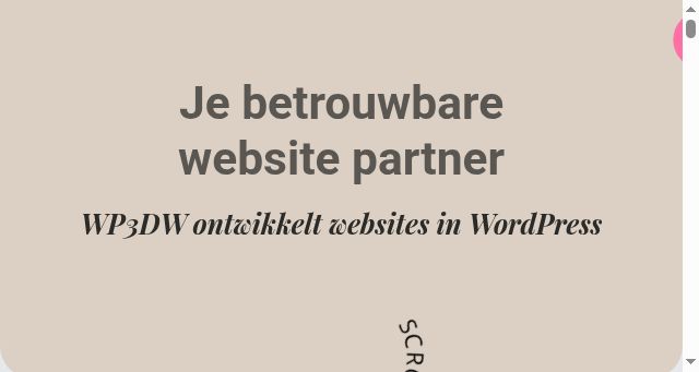 Screenshot of wp3dw.nl