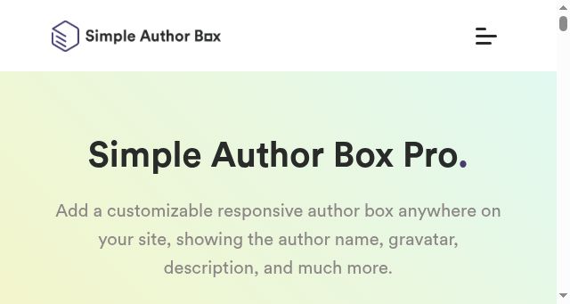 Screenshot of wpauthorbox.com