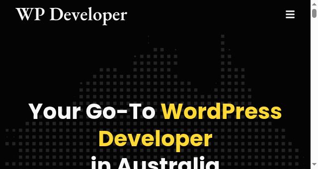 Screenshot of wpdeveloper.au