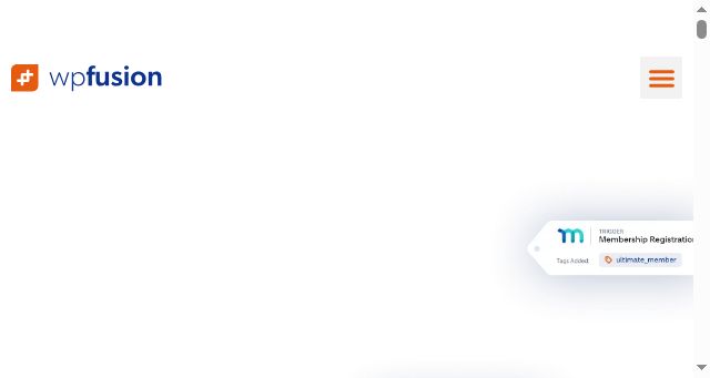 Screenshot of wpfusion.com