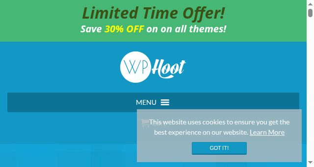 Screenshot of wphoot.com