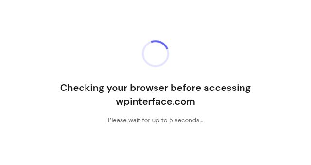 Screenshot of wpinterface.com