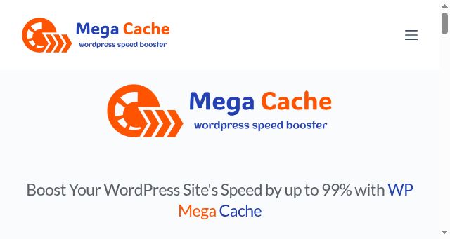Screenshot of wpmegacache.com