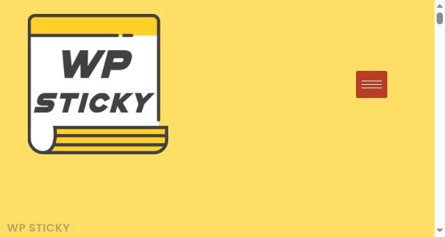 Screenshot of wpsticky.com