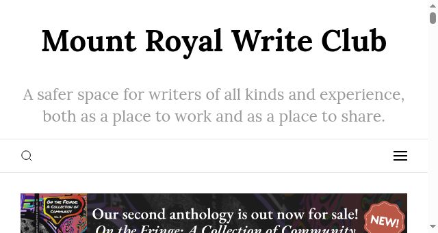 Screenshot of writeclub.ca