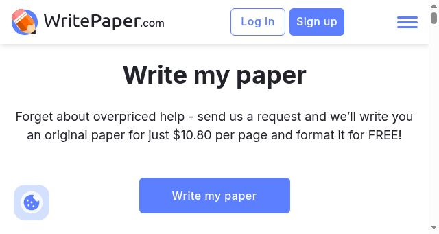 Screenshot of writepaper.com