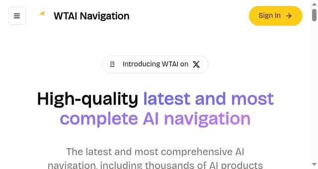 Screenshot of wtai.cc