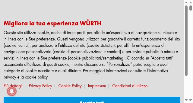 Screenshot of wuerth.it