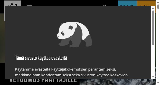 Screenshot of wwf.fi