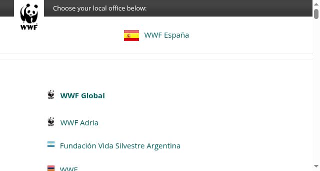 Screenshot of wwf.org