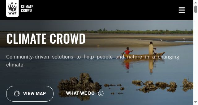 Screenshot of wwfclimatecrowd.org