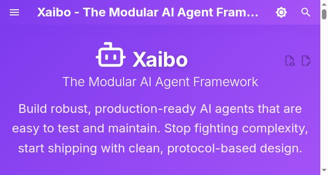 Screenshot of xaibo.ai