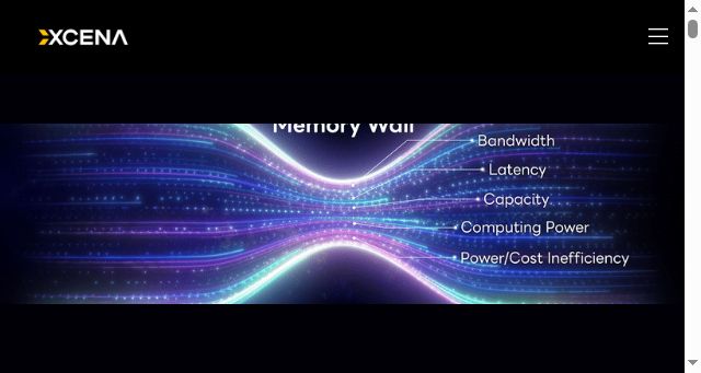 Screenshot of xcena.com