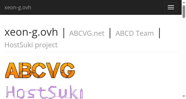 Screenshot of xeon-g.ovh