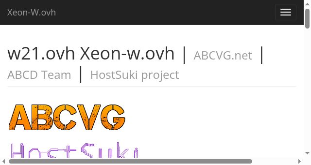 Screenshot of xeon-w.ovh