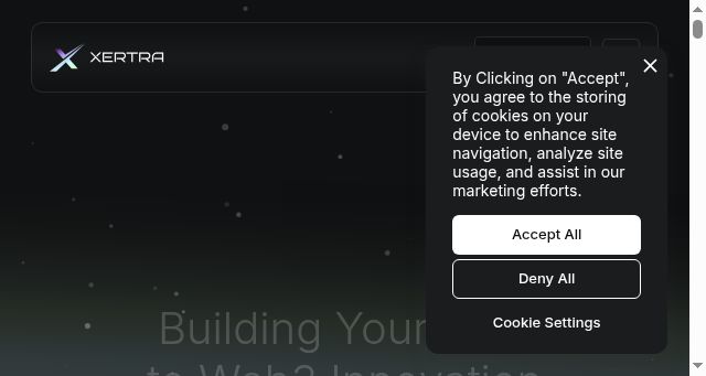 Screenshot of xertra.com