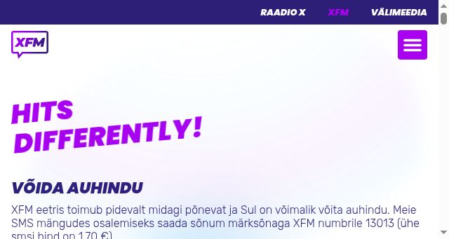 Screenshot of xfm.ee