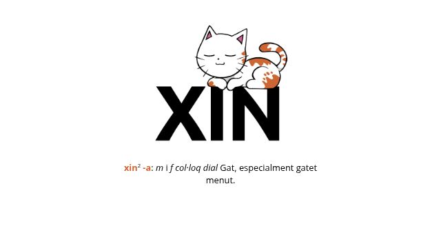 Screenshot of xin.cat