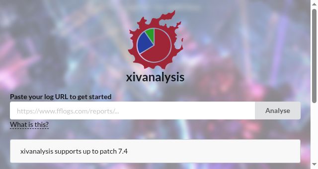 Screenshot of xivanalysis.com