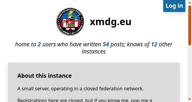 Screenshot of xmdg.eu