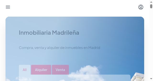 Screenshot of xn--inmobiliariamadrilea-m7b.com