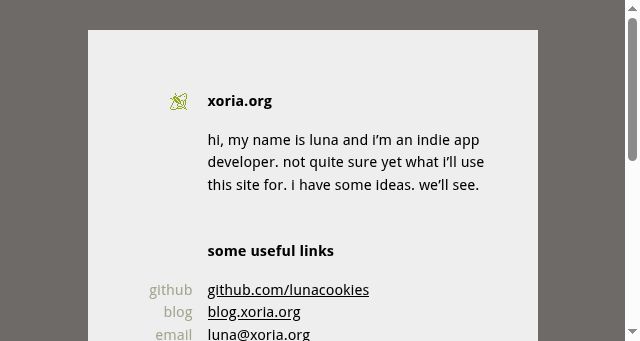 Screenshot of xoria.org