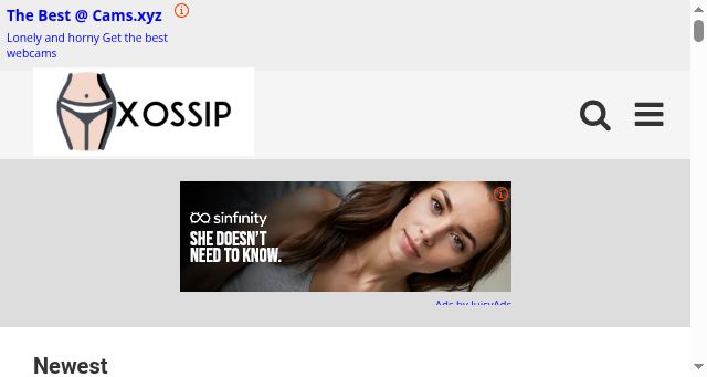Screenshot of xossip.pro