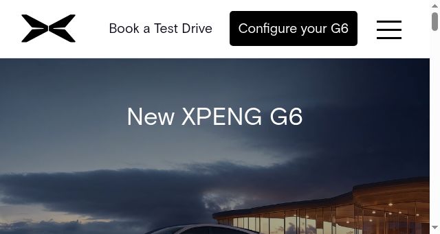 Screenshot of xpengcars.co.uk