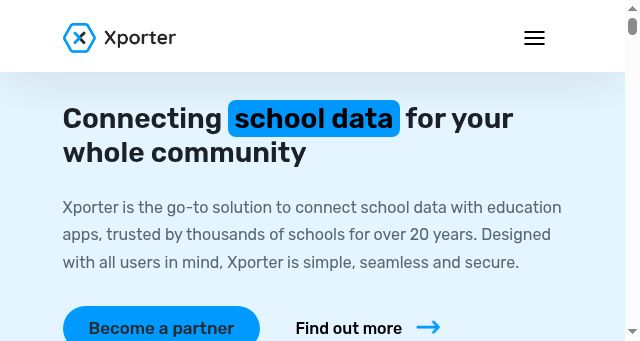 Screenshot of xporter.uk