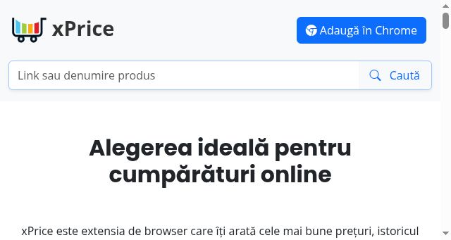 Screenshot of xprice.ro