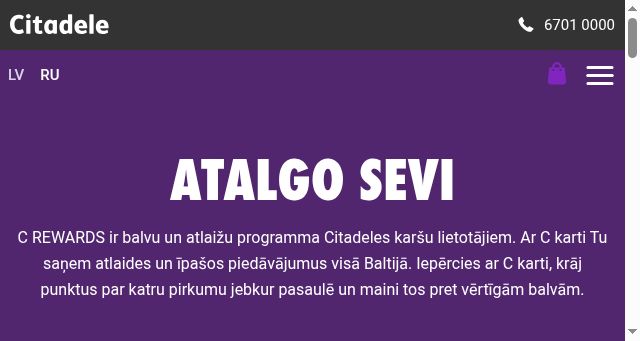 Screenshot of xrewards.lv