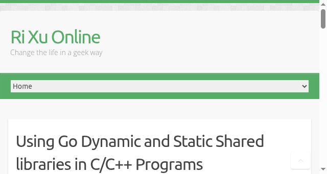 Screenshot of xuri.me