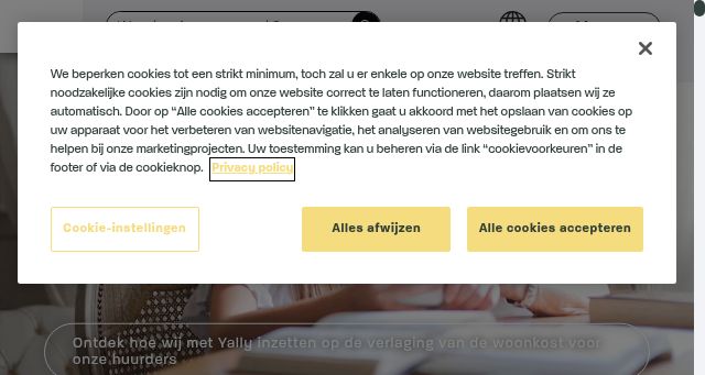 Screenshot of yally.be