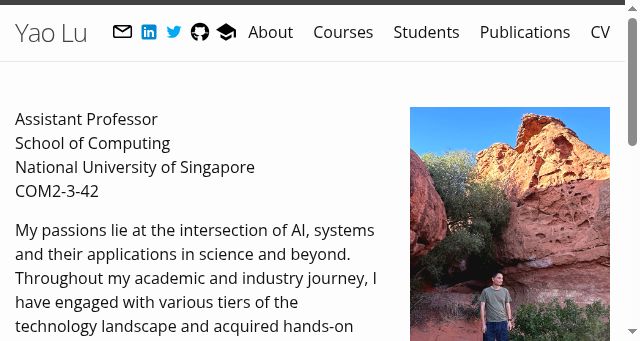 Screenshot of yao.lu