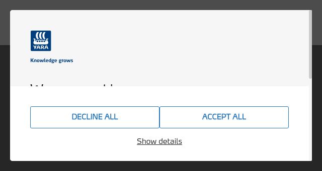 Screenshot of yara.com