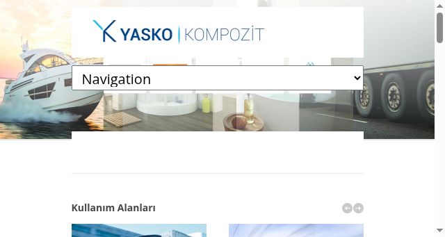 Screenshot of yaskokompozit.com