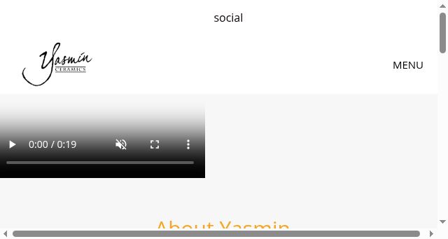 Screenshot of yasminceramics.com