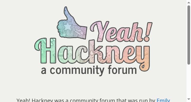 Screenshot of yeahhackney.com