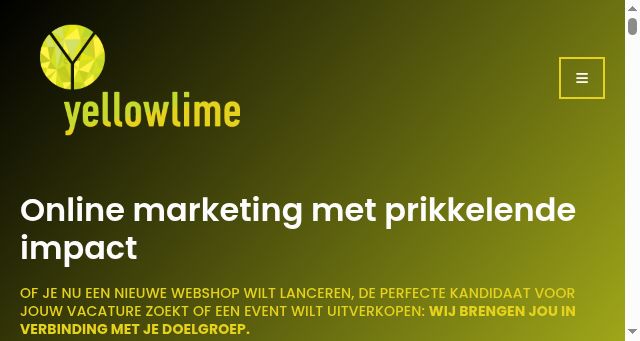 Screenshot of yellowlime.nl