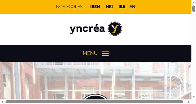 Screenshot of yncrea.fr