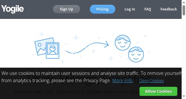 Screenshot of yogile.com