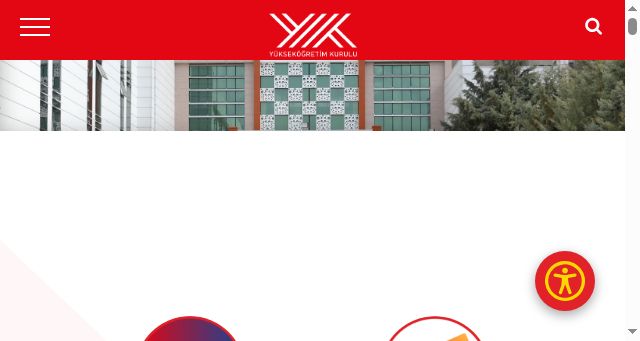 Screenshot of yok.gov.tr