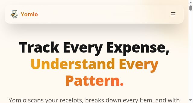 Screenshot of yomio.app