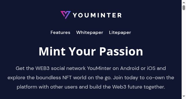 Screenshot of youminter.com
