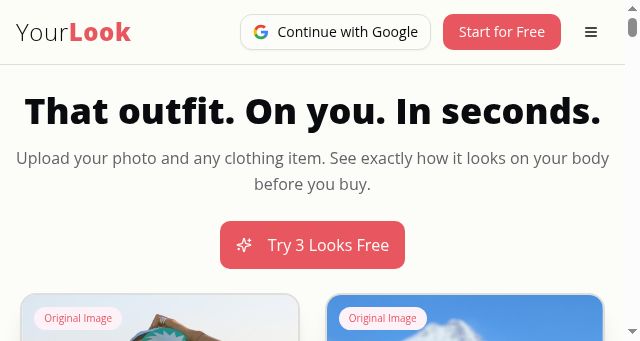 Screenshot of yourlook.co