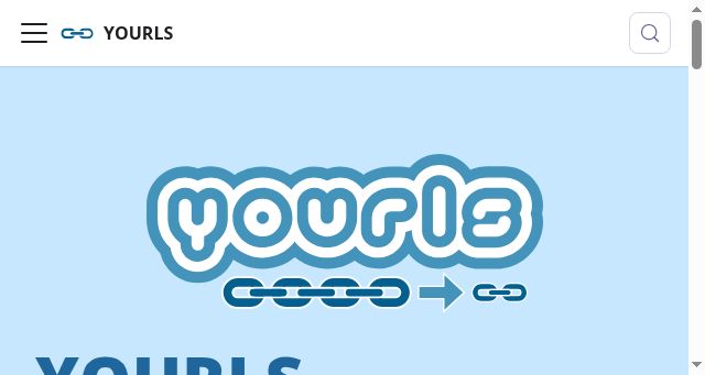 Screenshot of yourls.org