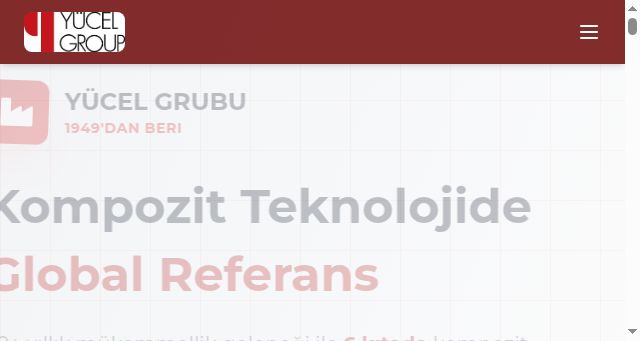 Screenshot of yucelgroup.com